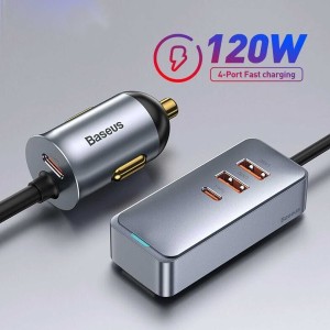شارژر فندکی باسئوس مدل  CCBX120U3 توان 120 وات